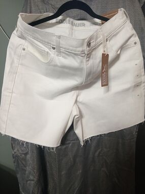 Eddie Bauer White Cutoff Denim Shorts